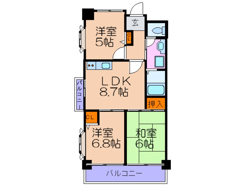 間取図 カクタスガーデン