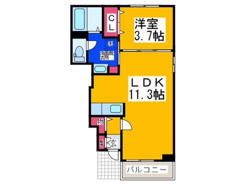 間取図 カルム・メゾンＢ