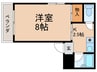 砂子マンション 1Kの間取り