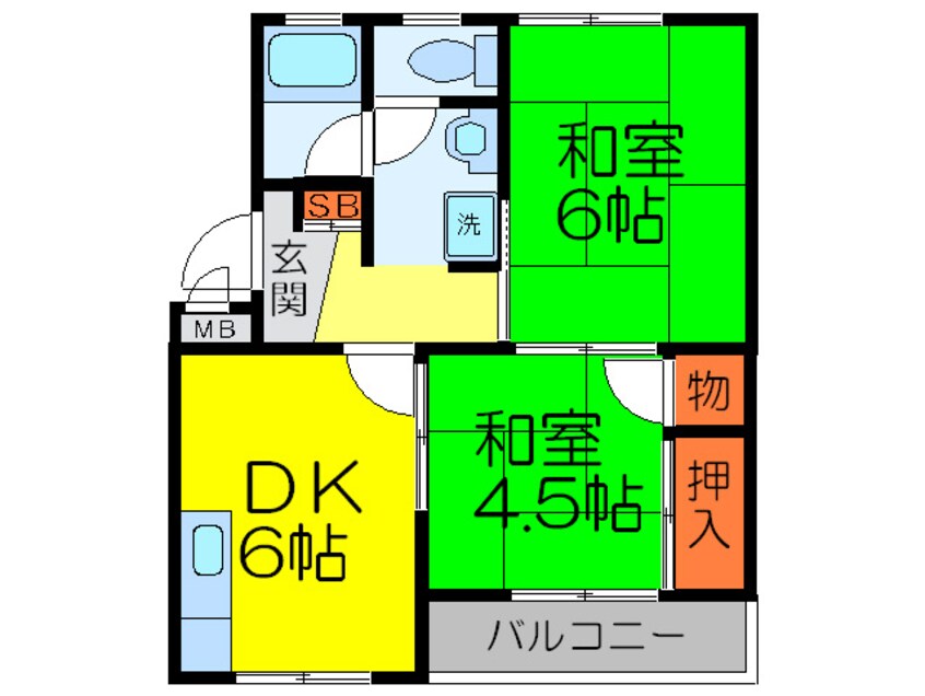 間取図 山本マンション