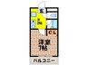 ラフィ－ネＭ 1Kの間取り