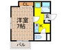 ラフィ－ネＭ 1Kの間取り