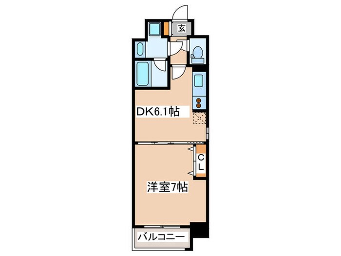 間取り図 南森町プライマリ－ワン