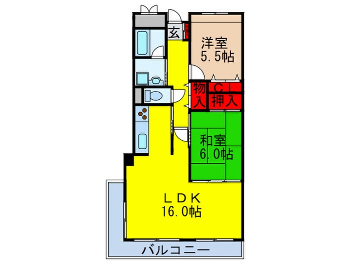 間取り図 ヴィレッジバンブ－