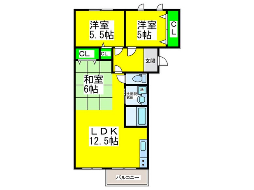 間取図 ライオネル浜寺