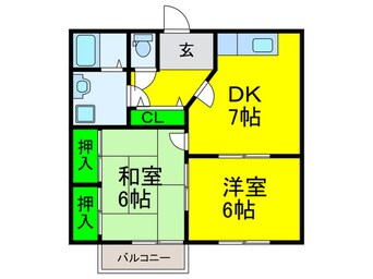 間取図 ライオネル浜寺