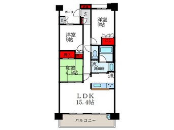 間取図 ジオ豊中岡上の町（107）