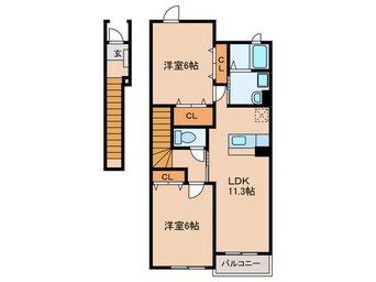 間取図 グリ－ンピュア