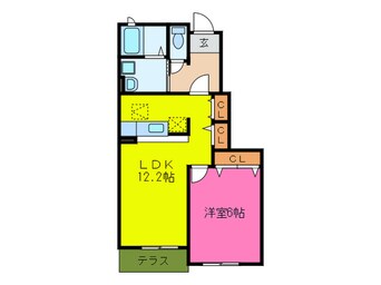 間取図 グリ－ンピュア