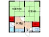 第一ハウス 2Kの間取り