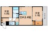 グリーンティエラ宇治 2DKの間取り