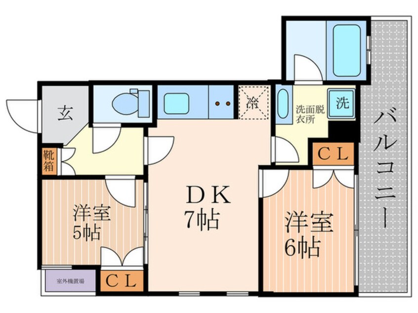 間取図 イーグルコートDS四条烏丸(802)