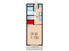 コンフォ－ト茜 1Kの間取り