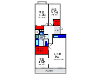 間取図 岡町北マンション