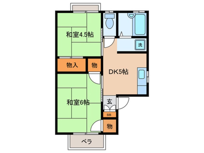 間取図 乾ハイツＡ棟