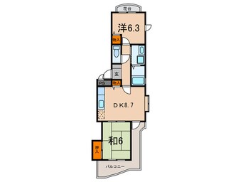 間取図 エスポワール花山台Ⅱ
