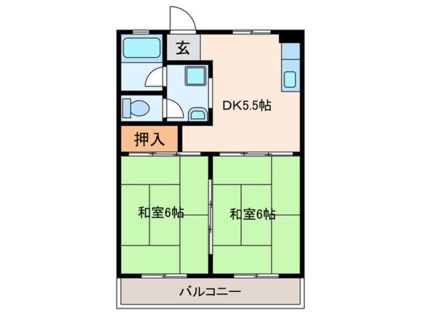 間取図 シャトー朝霧