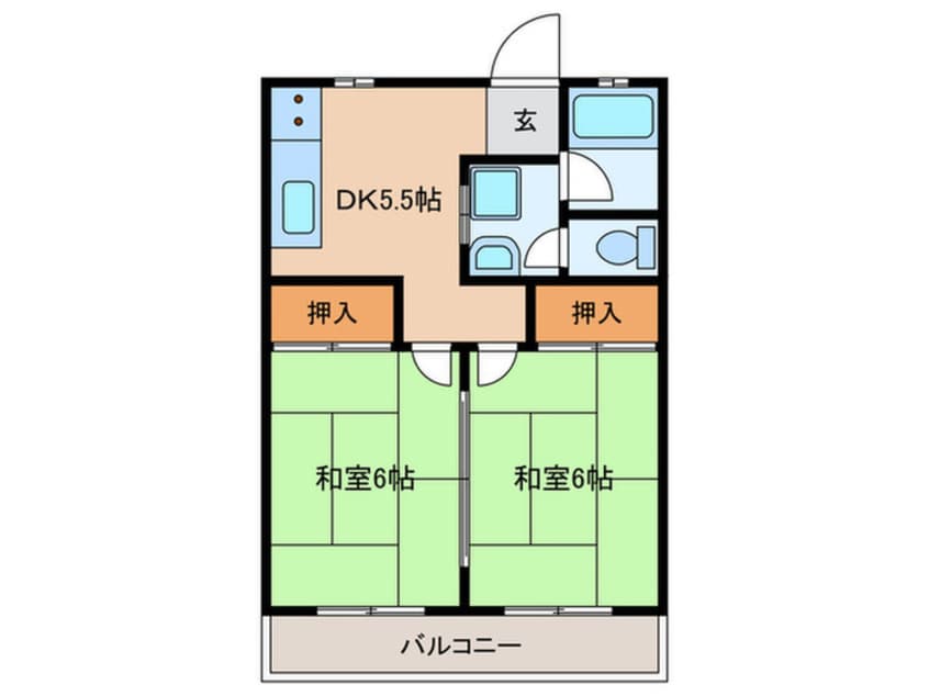 間取図 シャトー朝霧