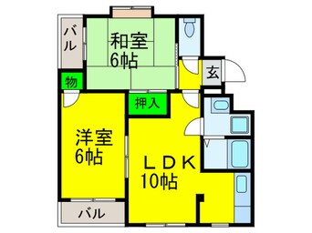 間取図 シャトー上住吉