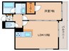 コンフォート・レジデンス 1LDKの間取り