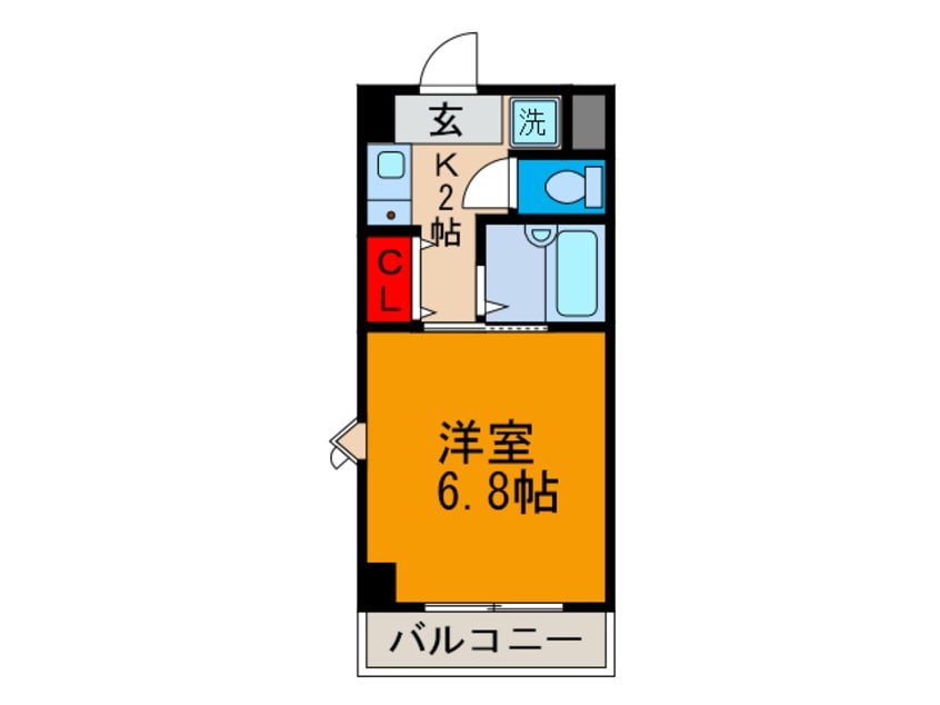 間取図 ブルグリンコ－ト布施駅前