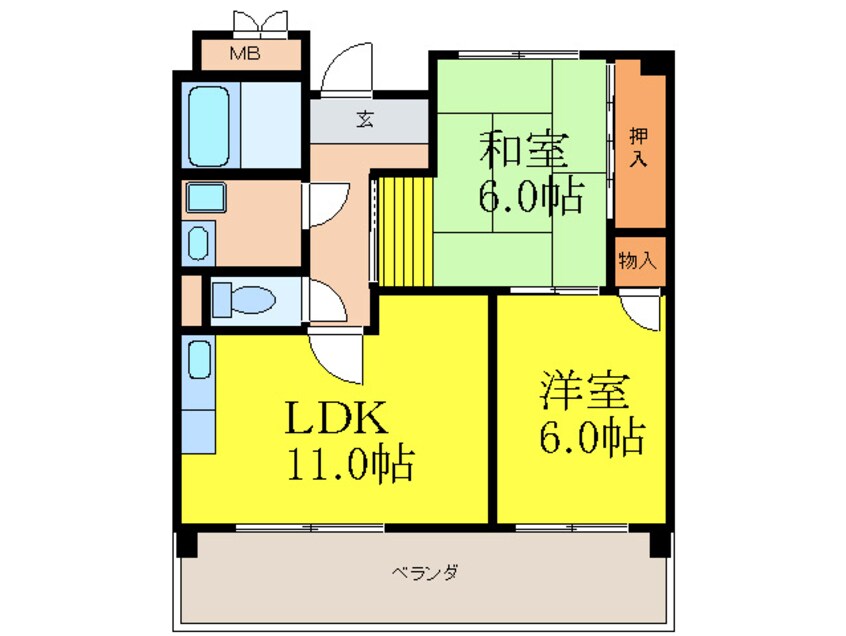 間取図 アークシティー東三国