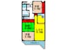ユタカマンション 3LDKの間取り
