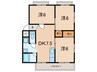 富楽ハイツ 3DKの間取り