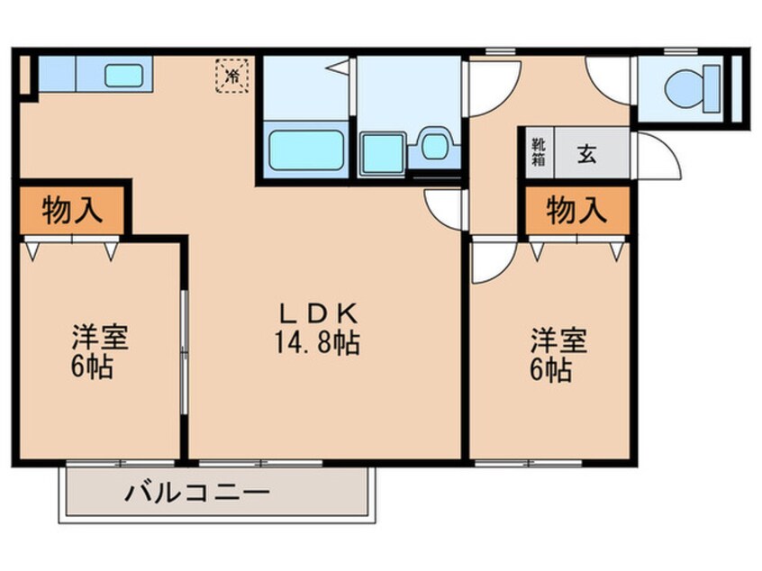 間取図 アプリコットハウス