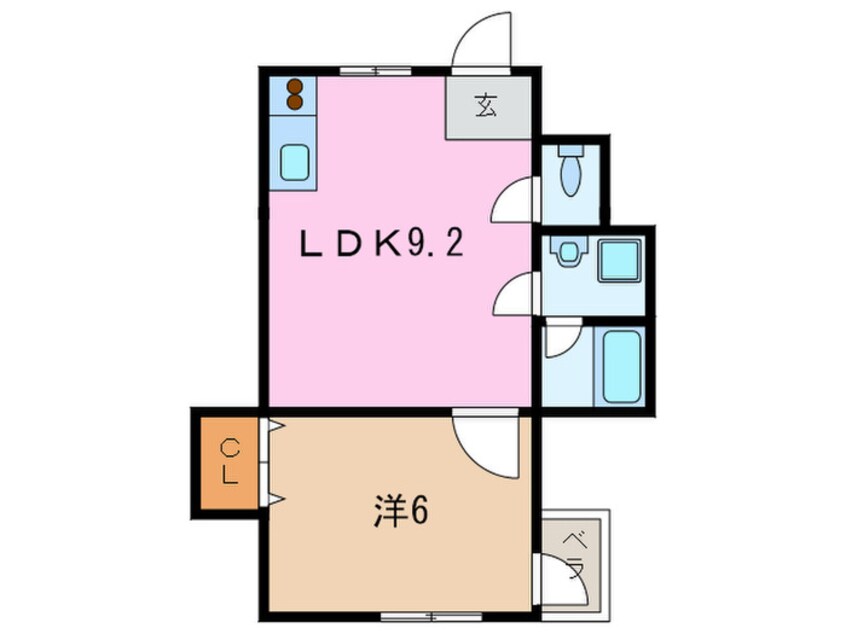 間取図 ヴィレッジリバ－住吉