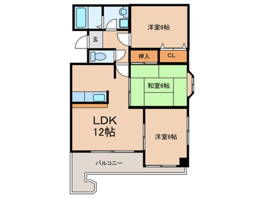 間取図 デュモール住之江