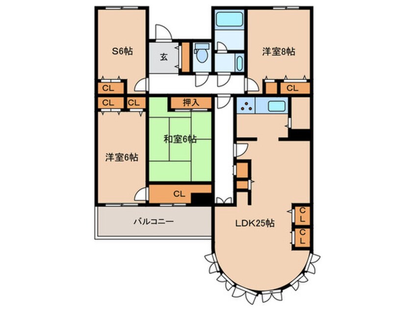 間取図 ライオンズマンション須磨妙法寺