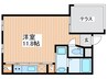 リアライズ鶴見諸口 1Rの間取り