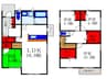北桜塚２丁目戸建 4LDKの間取り