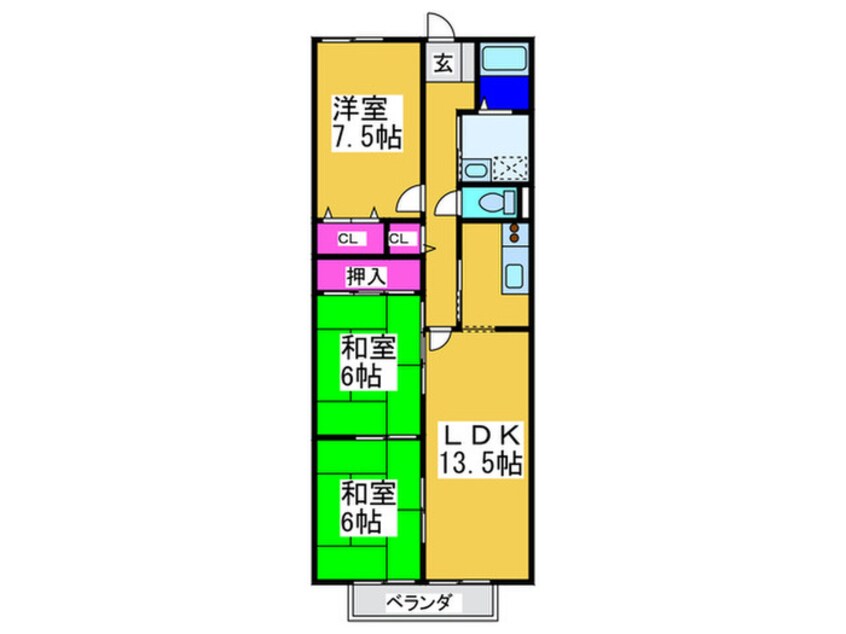 間取図 アネシスＢ棟