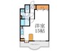 ラ・パルフェ・ド・ルミナス303 1Rの間取り