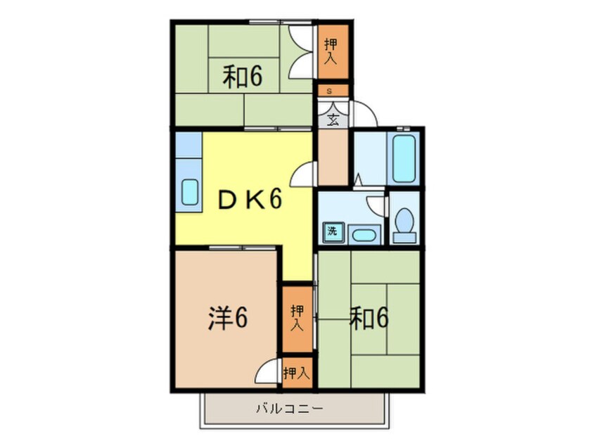 間取図 プレジ－ル今寺