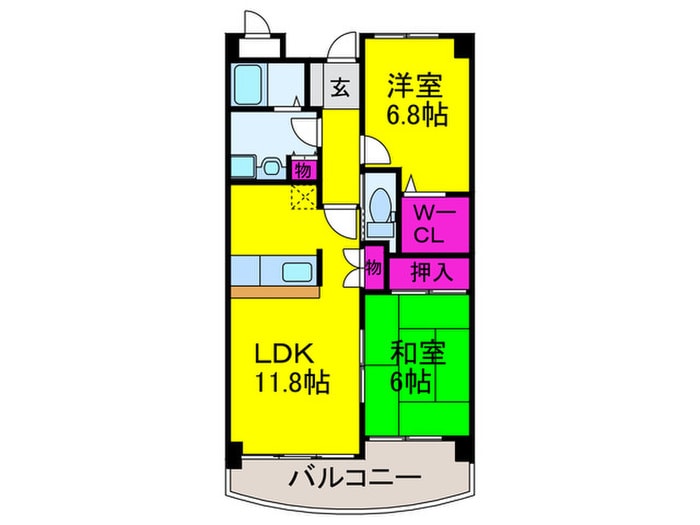 間取り図 マ－レ羽衣