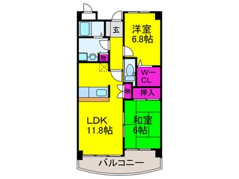 間取図 マ－レ羽衣