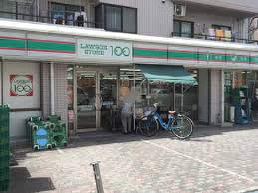 ローソン100清水丘店(コンビニ)まで180m ハイツ一益