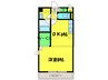 コンフォ－ト23 1DKの間取り