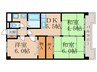 ウイング21 3DKの間取り