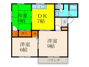 間取図 エクセルコート池田Ⅲ