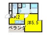 グランエクラ天下茶屋 1Kの間取り