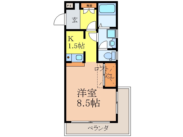 間取り図 カルム香川Ⅴ