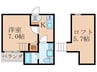 Impressive Magnolia Kyoto 1Kの間取り