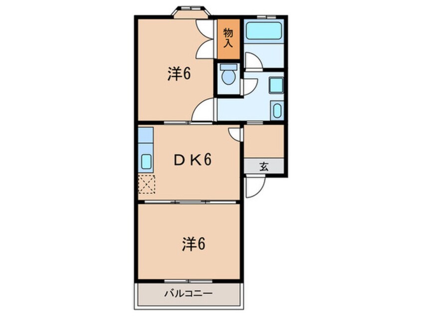 間取図 ベルデュウラⅡ