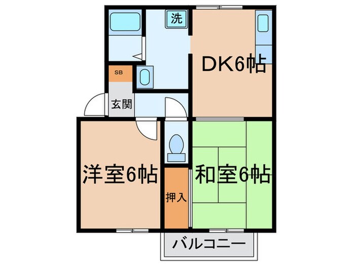 間取り図 ヒルズ山下Ⅲ