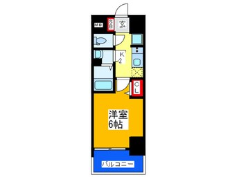 間取図 ﾌｧｽﾃｰﾄ大阪上本町ｿｰﾚ（303）