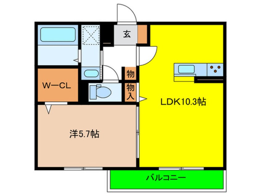 間取図 Le Loire長田